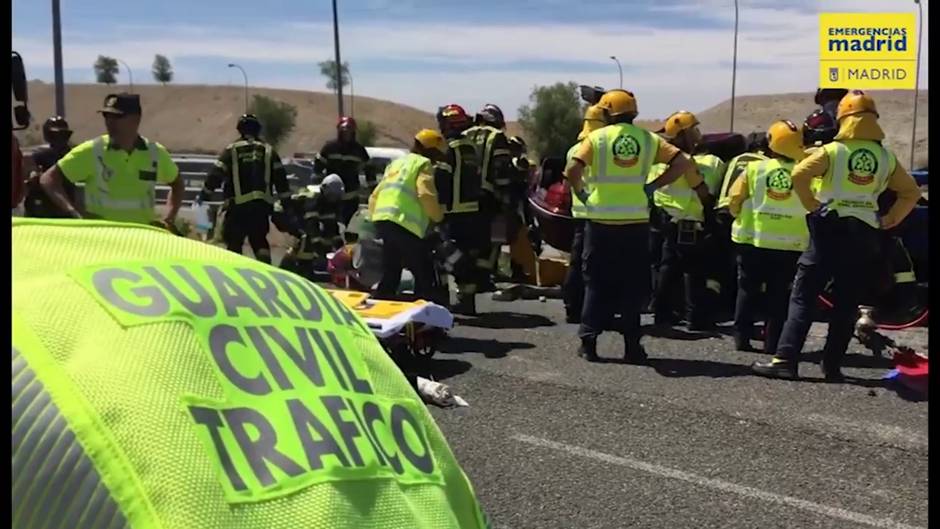 Un muerto y dos menores heridas por un accidente en la M-45