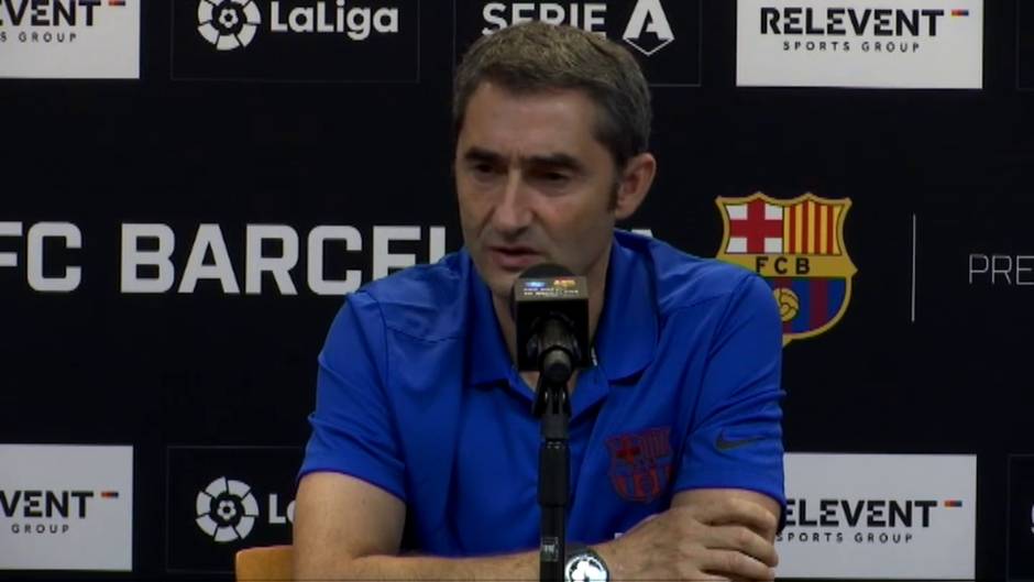 Ernesto Valverde: "Ya veremos cuando esté Leo cómo se combina Griezmann"