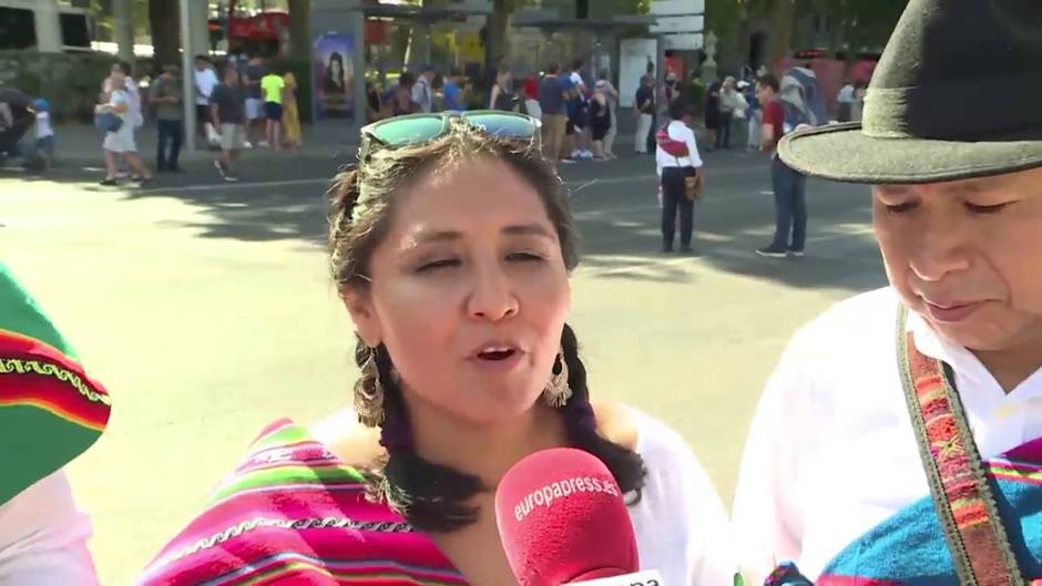 La comunidad boliviana celebra la Virgen de la Urkupiña en Madrid