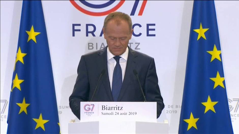 Donald Trump marca el inicio de la cumbre del G-7 en Biarritz