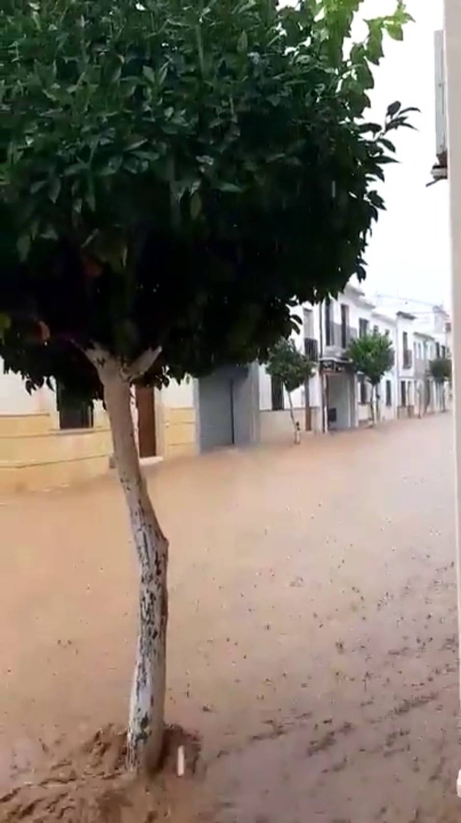 Aemet eleva a naranja el aviso por lluvias en la Sierra Sur