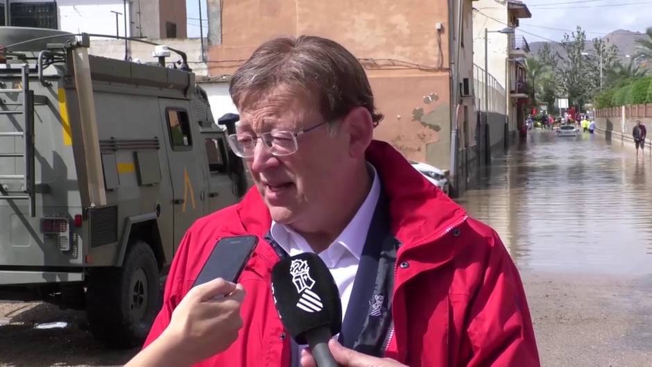 Puig: "Vamos a garantizar la atención a las personas y paliar los daños"