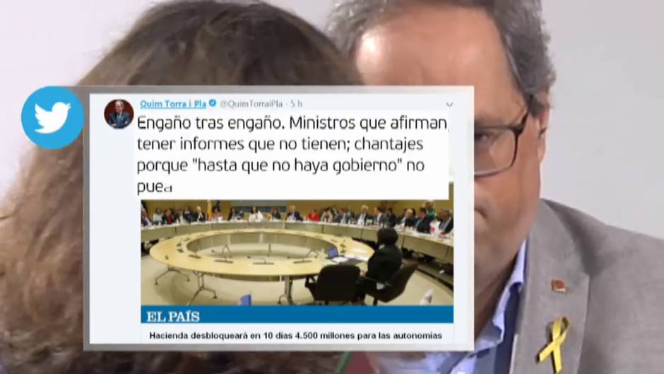 PP, Ciudadanos y Quim Torra cargan contra Pedro Sánchez por el desbloqueo de la partida autonómica antes del 10-N