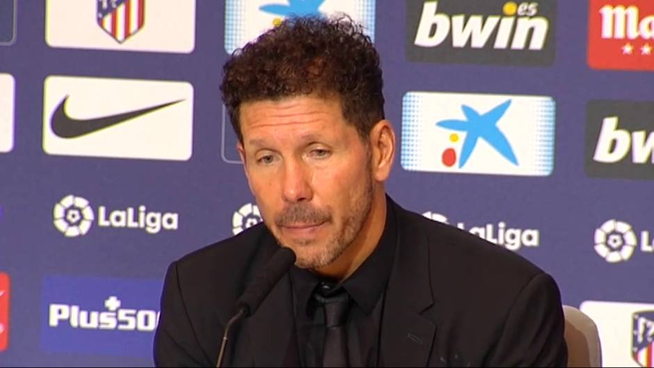 Simeone: "Los jugadores no tienen en el contrato jugar 90 minutos"