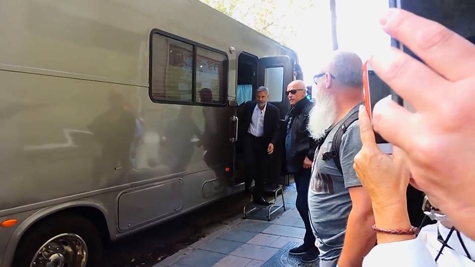 George Clooney graba su nuevo anuncio en Madrid