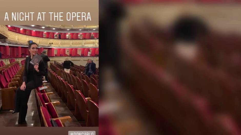 Pilar Rubio disfruta con una ópera de Verdi