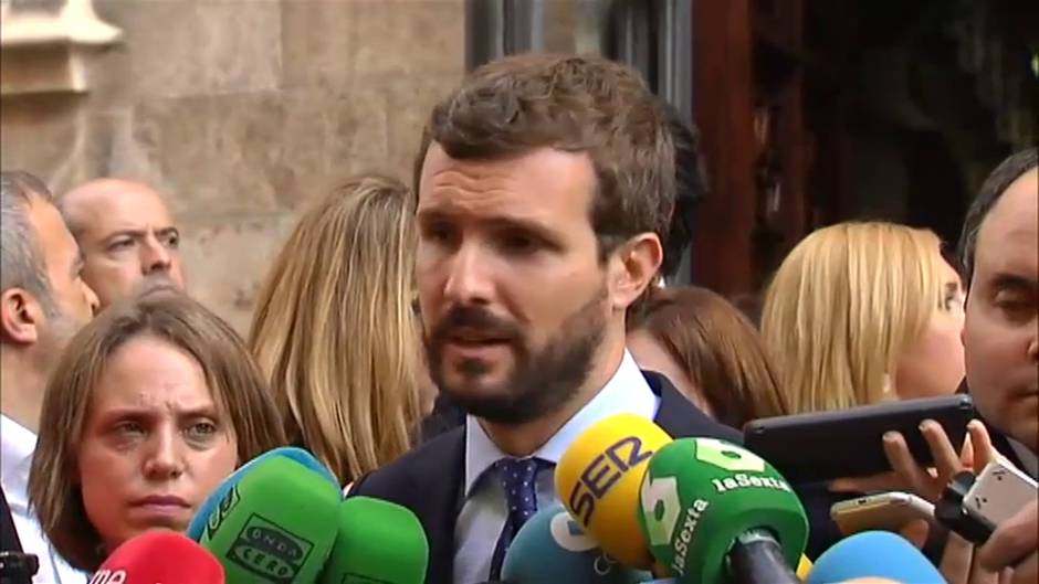 Casado considera "una broma de mal gusto" que Sánchez anuncie un plan de desbloqueo político