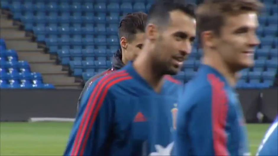 La Selección se entrena para ultimar su partido contra Noruega