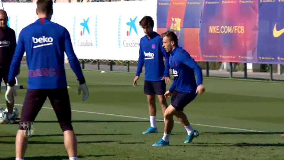 El Barça recupera efectivos en su último entrenamiento