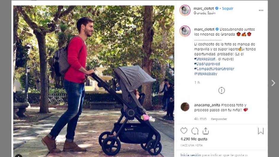 Marc Clotet visita Granada con su hija