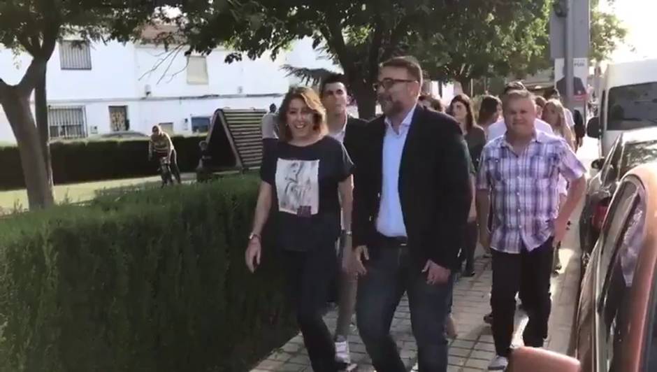 El vídeo en el que Susana Díaz apoyaba al «alcalde honesto» de Vegas del Genil