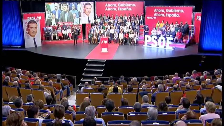 Sánchez: "No demos por hecho que la amenaza de las tres derechas no se materialice en toda España"