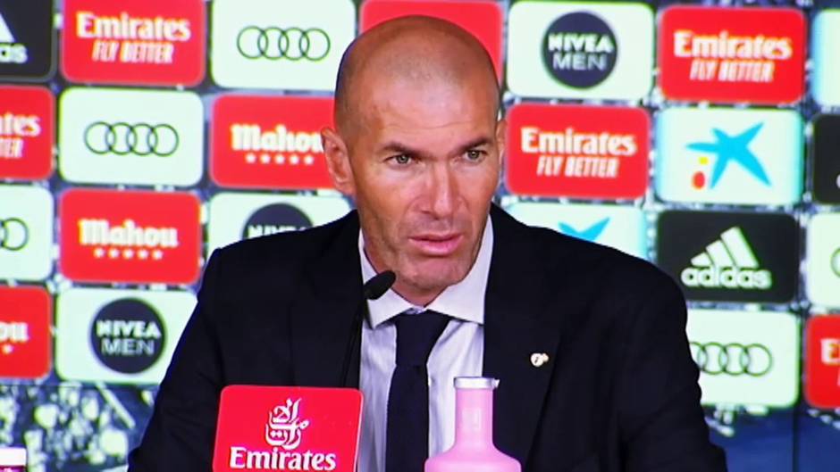 Zidane: "Estoy contento porque al final ganamos lógicamente"