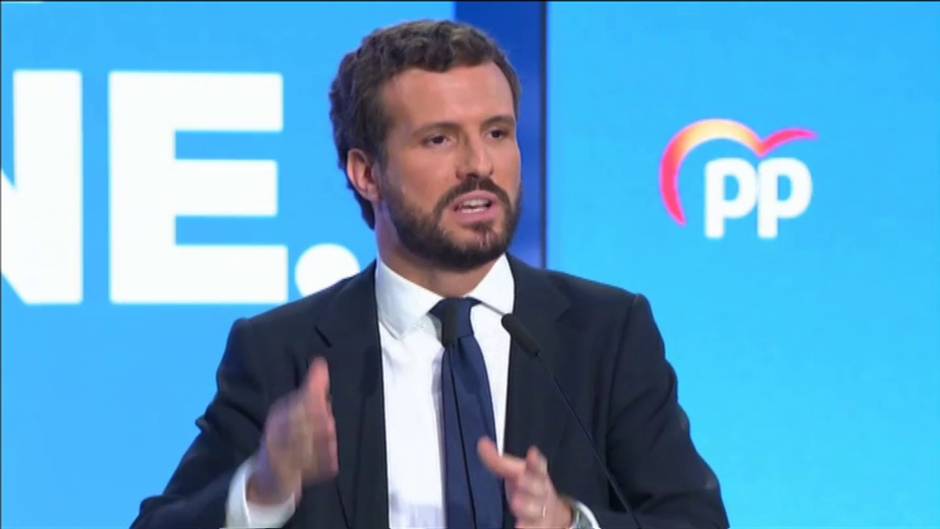 Casado exige que Sánchez dimita si saca "un sólo escaño más" que en el 28-A