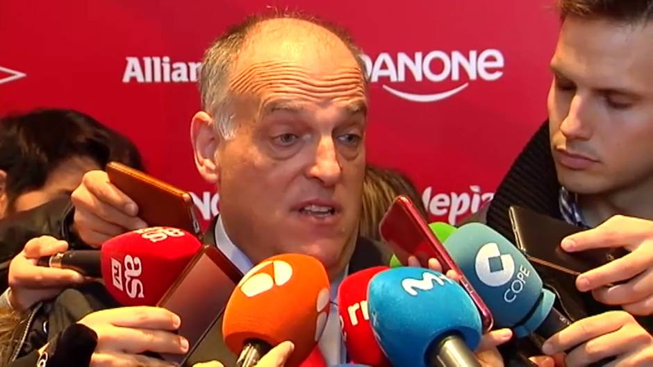Tebas está convencido de que se jugará un partido de LaLiga en Estados Unidos
