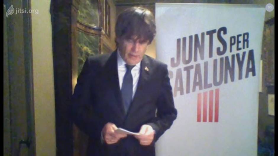 Puigdemont erige a JxCat como "el que puede poner contra las cuerdas al Estado"