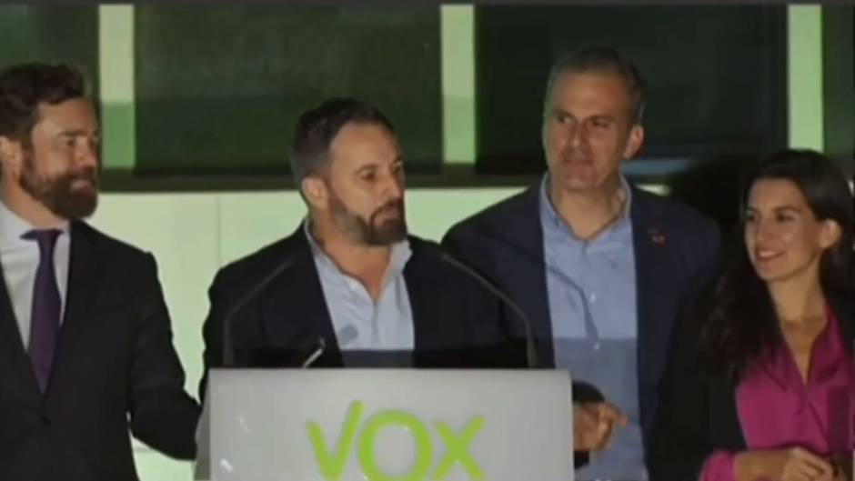 Santiago Abascal valora el resultado electoral