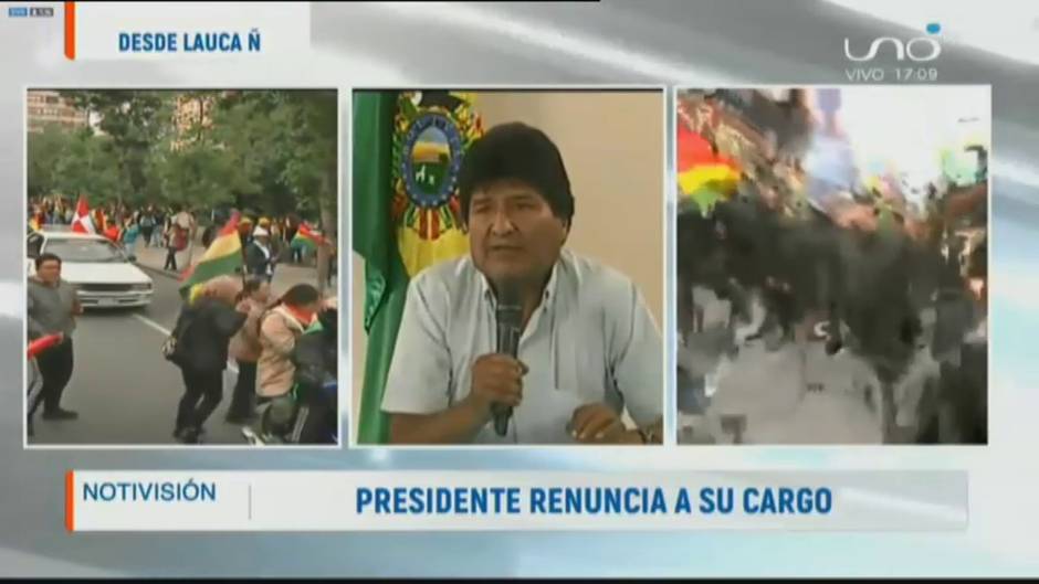 Evo Morales dimite como presidente de Bolivia