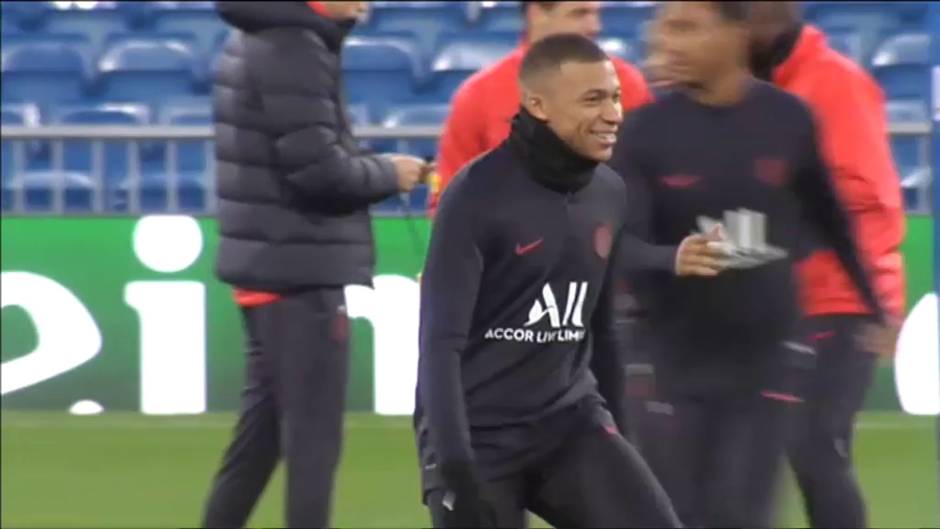 El PSG ya ha entrenado en el Santiago Bernabéu