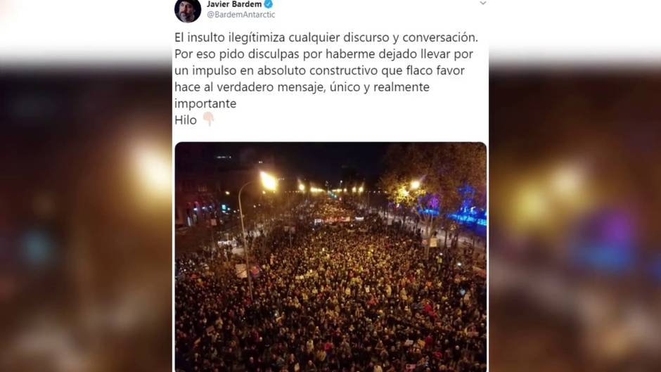 Javier Bardem pide disculpas por llamar "estúpido" a Almeida