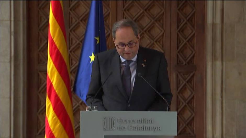 Torra: "A mí no me inhabilitará un tribunal con motivaciones políticas"