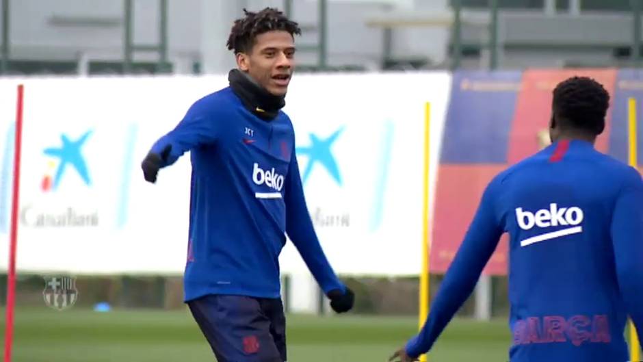 Último entrenamiento del año para el Barça