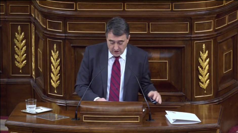 Aitor Esteban, a los partidos de derecha: "Con nosotros no se puede discutir nada, porque claro, España es vuestra"