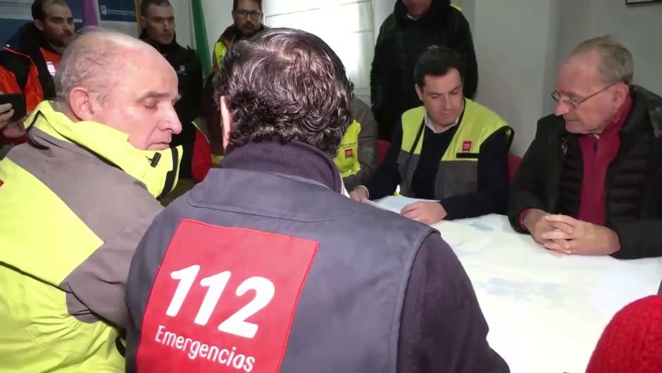 Moreno destaca la colaboración institucional ante la lluvia de Málaga