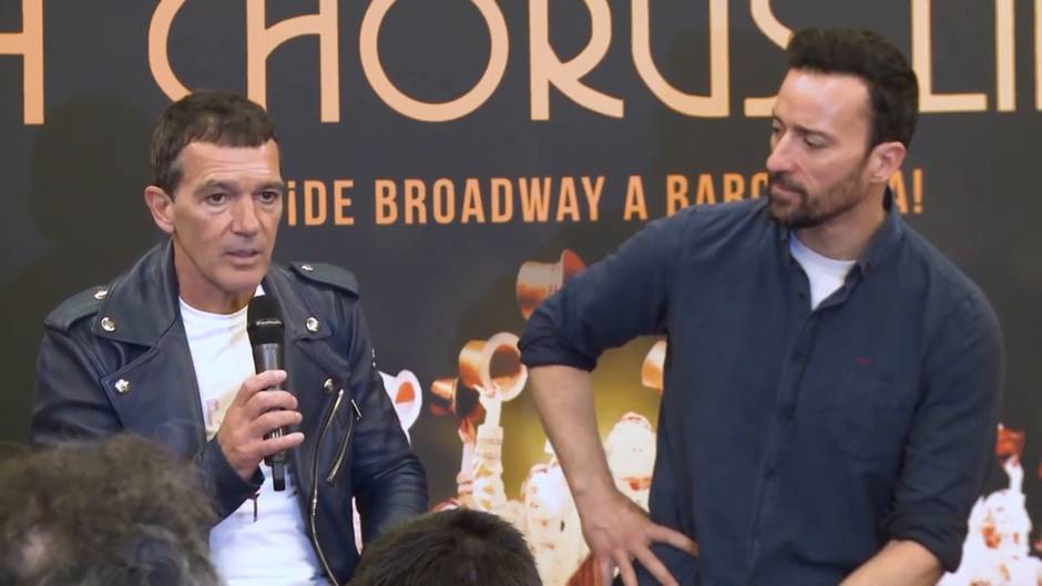 Banderas presenta su musical 'A Chorus Line' junto a Pablo Puyol