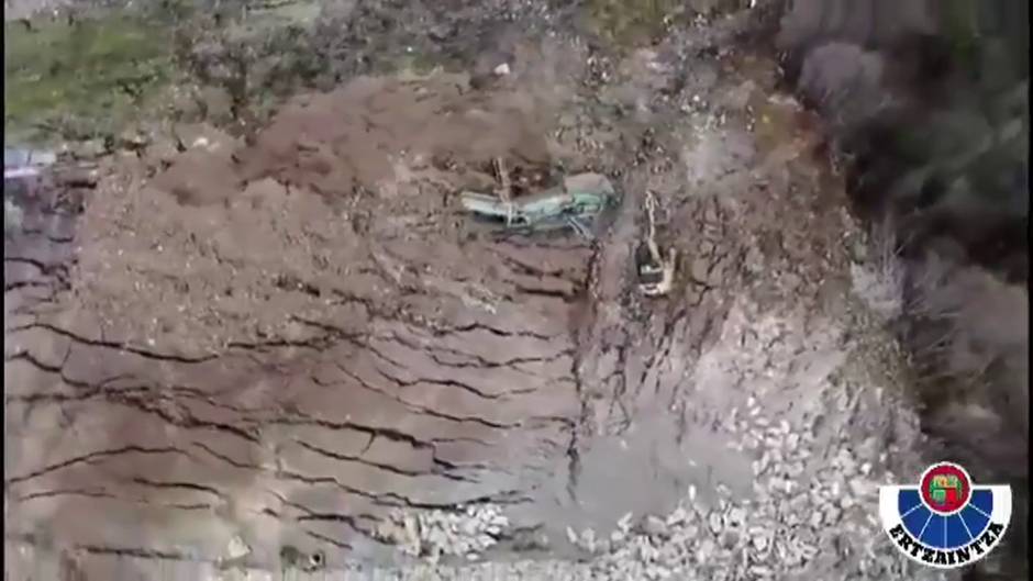 Suspenden las labores de búsqueda de los dos desaparecidos en Zaldívar por la lluvia