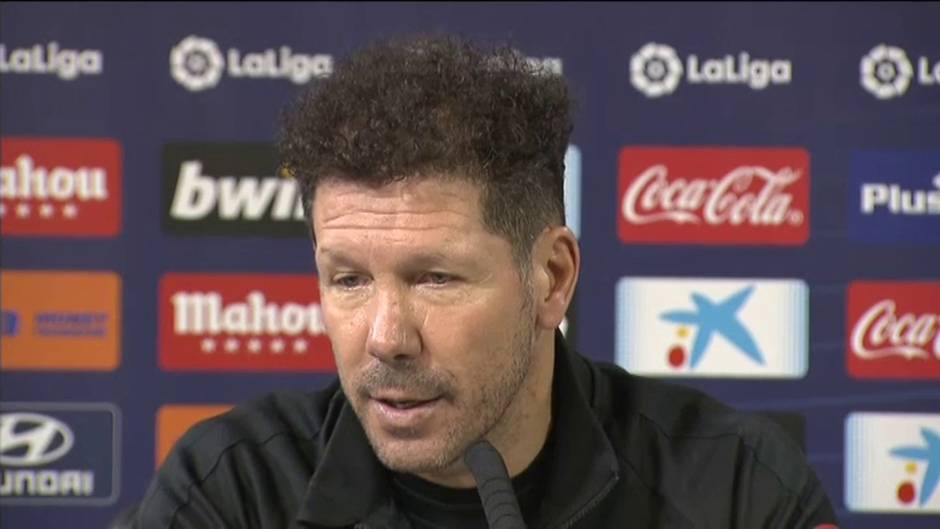 Simeone: "tenemos apuntadas todas las energías para el partido ante el Valencia"