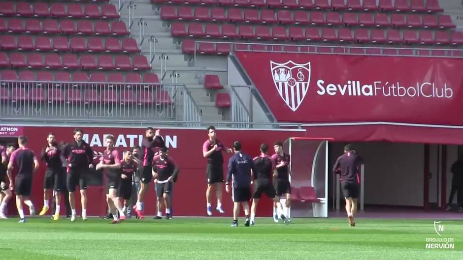 Primer entrenamieto del Sevilla pensando en el Getafe