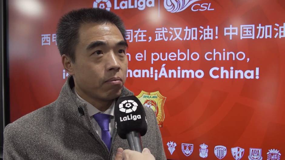 LaLiga recibe al Wuhan Zall para mostrar su "apoyo y ánimo al pueblo chino"