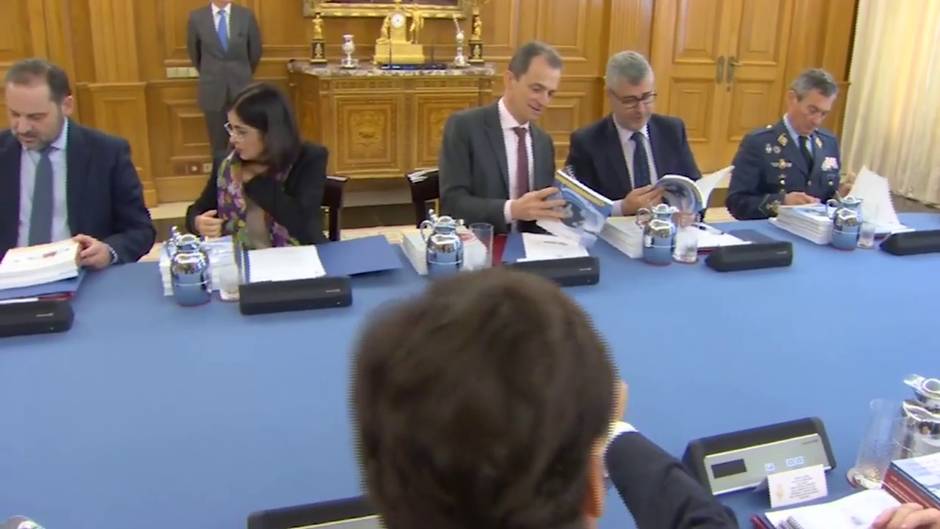 Felipe VI se sienta en la cabecera de la mesa del Consejo de Seguridad