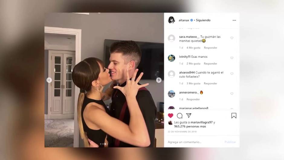 Aitana y Miguel Bernardeau presumen de amor en redes sociales