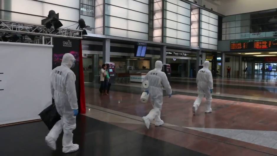 UME en la estación María Zambrano de Málaga
