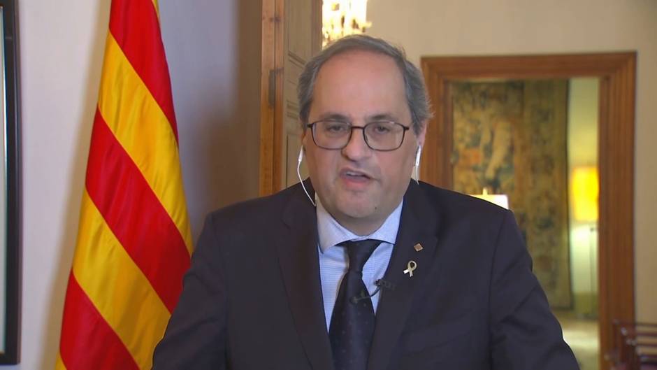 Torra insiste en el "confinamiento" para Cataluña