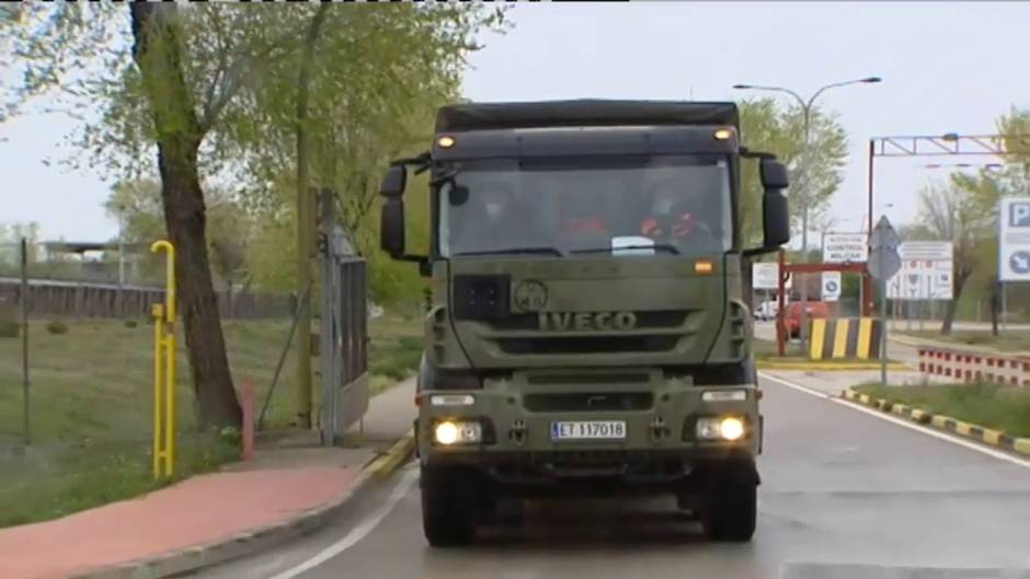 Llega a Madrid el material sanitario procedente de China