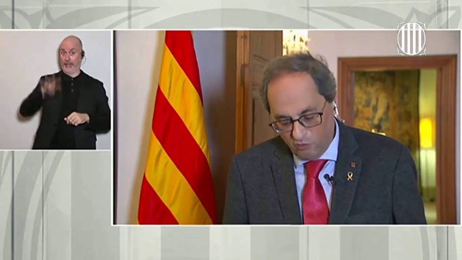 Torra: "El Govern debe gestionar el desconfinamiento en Cataluña"