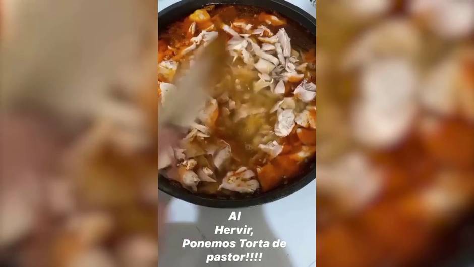 María Castro enseña a sus seguidores una nueva receta