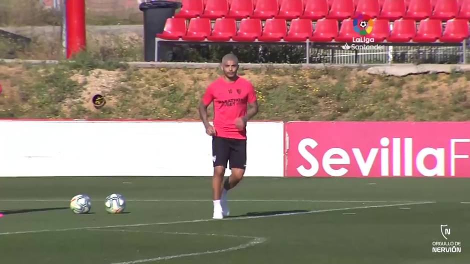 Lopetegui aumenta las cargas de trabajo en la sesión de entrenamiento del Sevilla FC