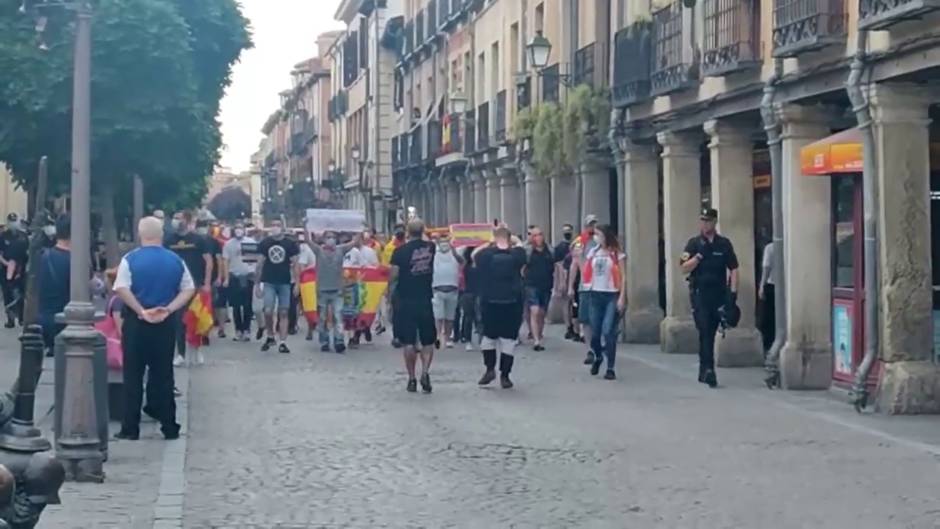 Manifestación en contra del Gobierno en Alcalá de Henares