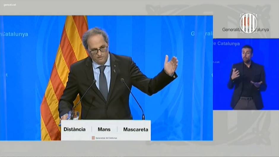 Torra decreta la "fase de reanudación en Catalunya"