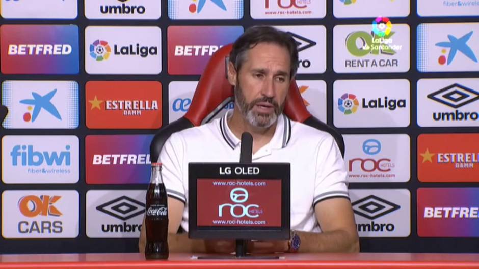 Vicente Moreno: "Tenía la sensación de que íbamos a ganar el partido"