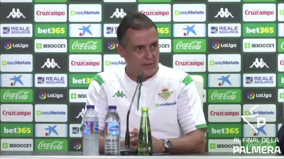 Alexis explica en su presentación como entrenador del Betis cómo fue la destitución de Rubi y analiza la sangría defensiva del equipo