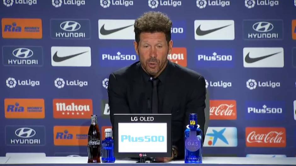 Simeone: "No hubo ninguna jugada peligrosa, pero sí sensación de vértigo"