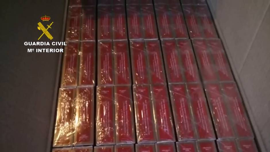 Tres detenidos en Montalbán con 8.000 paquetes de tabaco de contrabando