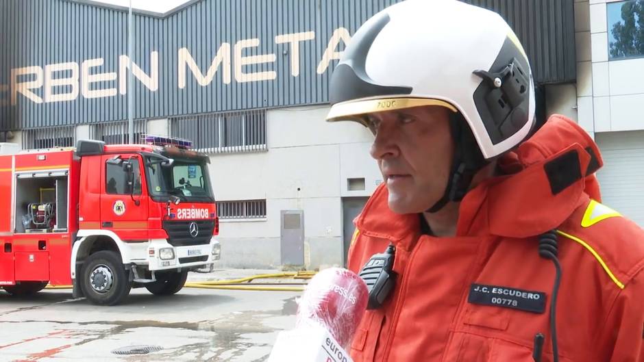 Controlado un incendio de una nave industrial en Aldaia (Valencia)