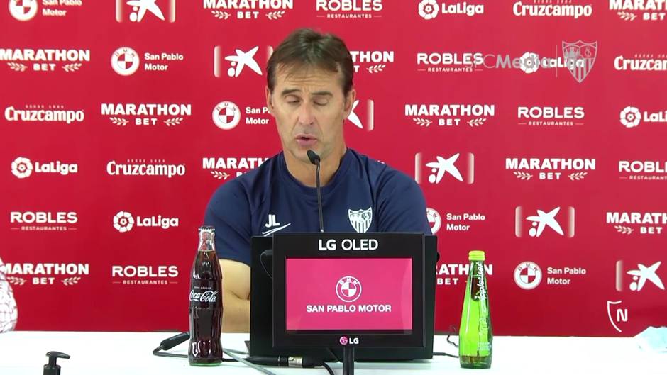 Lopetegui analiza el presente y futuro de Ocampos, el hombre de moda en el Sevilla FC