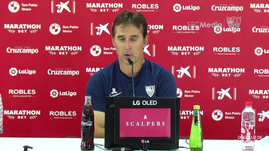 Lopetegui asegura que al Sevilla le queda lo más difícl en LaLiga para alcanzar su objetivo de Champions